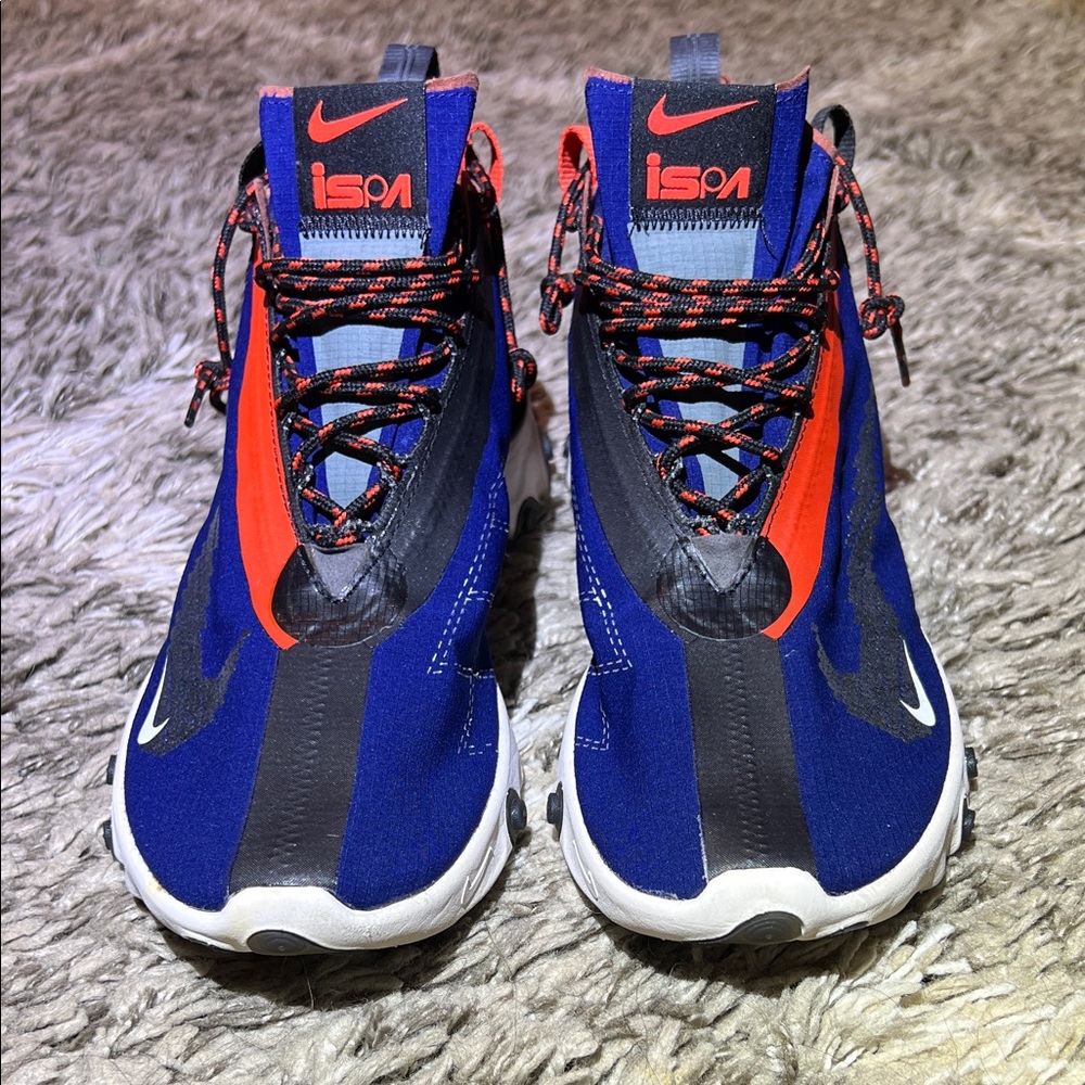 Nike ISPA React Men Blue and Red Sneakers